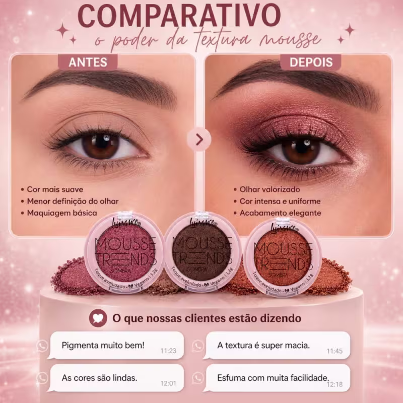 Kit Luisance: 3 Sombras Mousse Trends Ref.: L3321