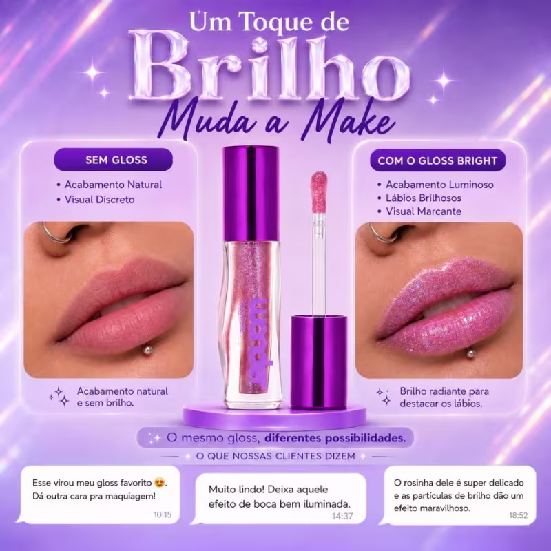 Gloss Labial Ruby Rose Wonder Lumen Bright Hb-l6414-6
