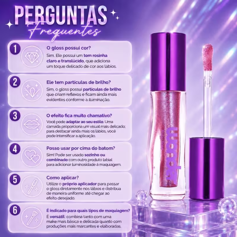 Gloss Labial Ruby Rose Wonder Lumen Bright Hb-l6414-6