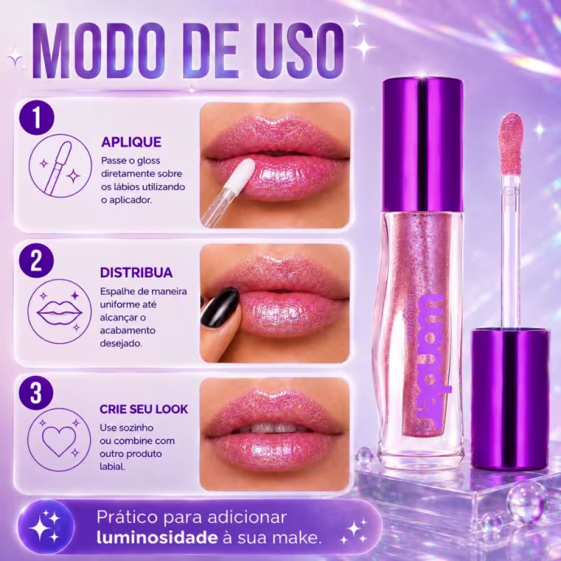 Gloss Labial Ruby Rose Wonder Lumen Bright Hb-l6414-6