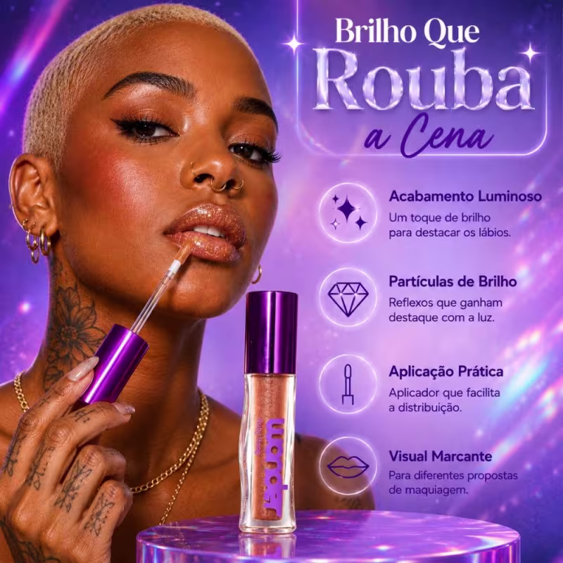 Gloss Labial Ruby Rose Wonder Lumen Burning Hb-l6414-9