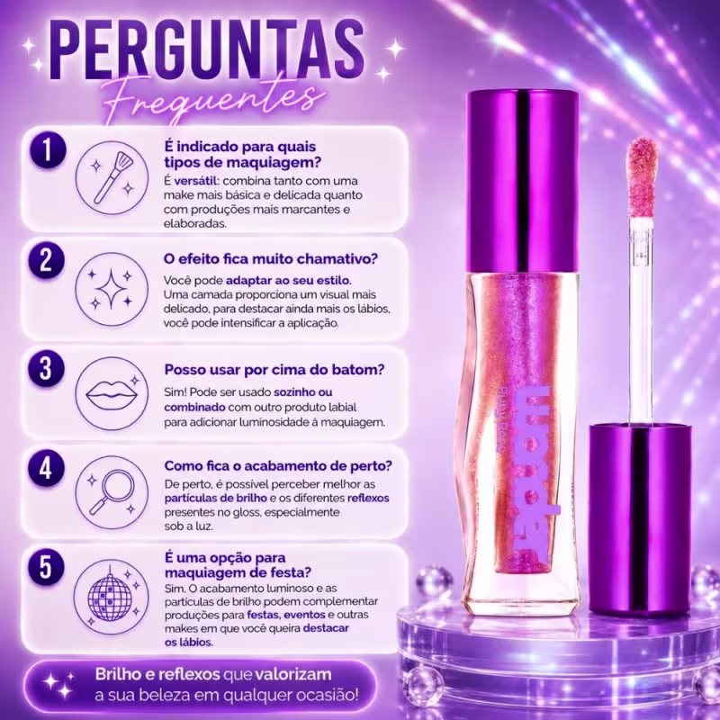 Gloss Labial Ruby Rose Wonder Lumen Clear Hb-l6414-10