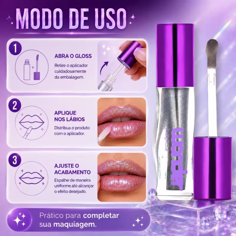 Gloss Labial Ruby Rose Wonder Lumen Shining Hb-l6414-3