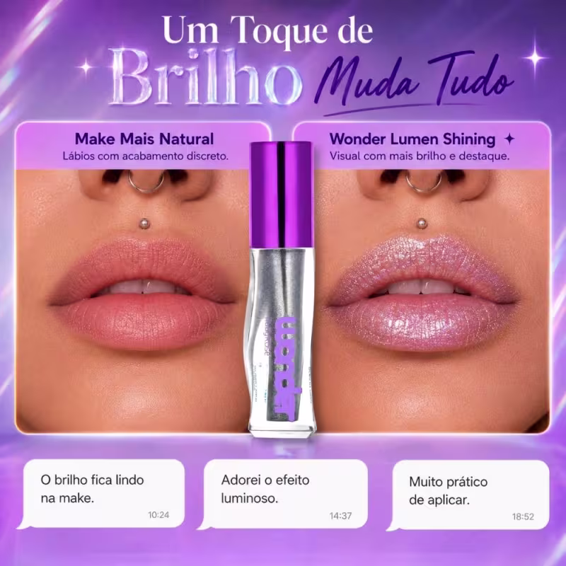 Gloss Labial Ruby Rose Wonder Lumen Shining Hb-l6414-3