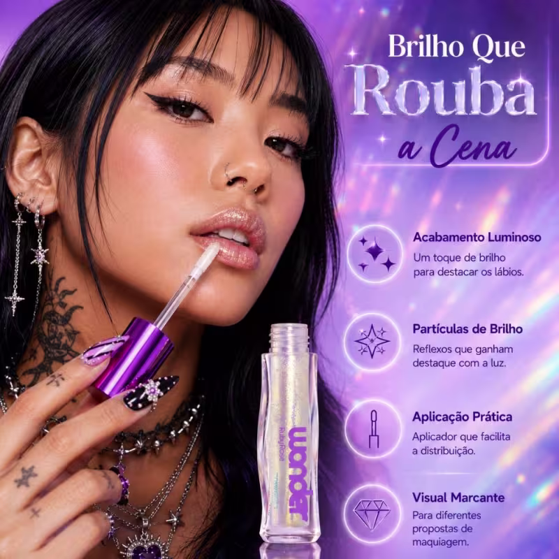 Gloss Labial Ruby Rose Wonder Lumen Sparkle Hb-l6414-7