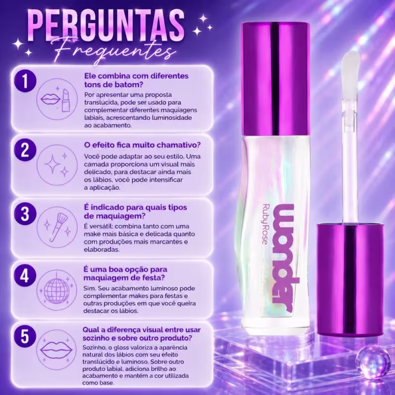 Gloss Labial Ruby Rose Wonder Lumen Splendid Hb-l6414-2