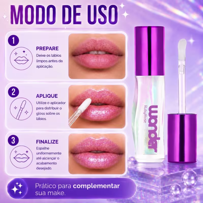 Gloss Labial Ruby Rose Wonder Lumen Splendid Hb-l6414-2