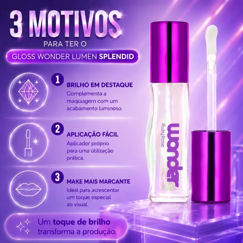 Gloss Labial Ruby Rose Wonder Lumen Splendid Hb-l6414-2