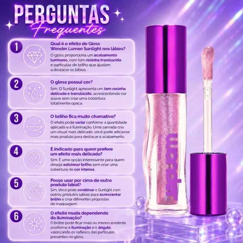 Gloss Labial Ruby Rose Wonder Lumen Sunlight Hb-l6414-8