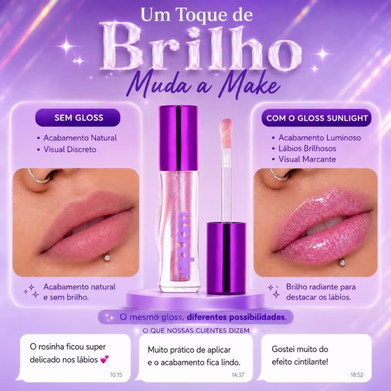 Gloss Labial Ruby Rose Wonder Lumen Sunlight Hb-l6414-8