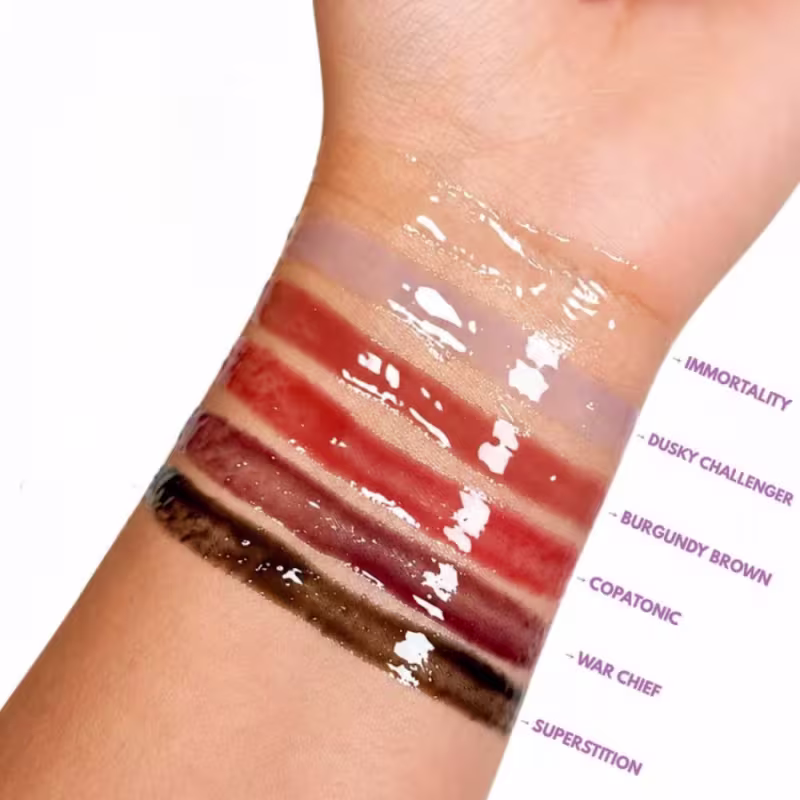 Glossy Balm Ruby Rose Wonder Iris Burgundy Brown Com Chaveiro Hb-l6413-3