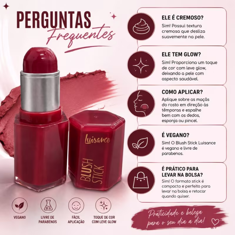 Blush Stick Luisance Bordô Chic Ref.: L3300
