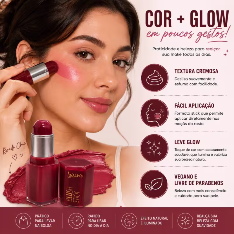 Blush Stick Luisance Bordô Chic Ref.: L3300