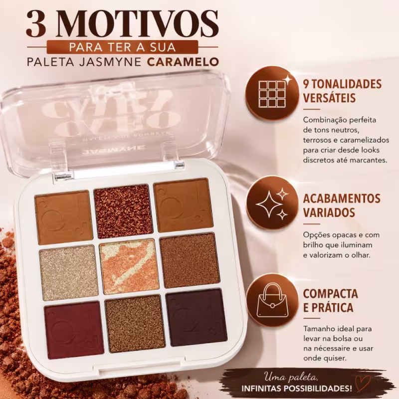 Paleta De Sombras Jasmyne Caramelo Ref.: J0129