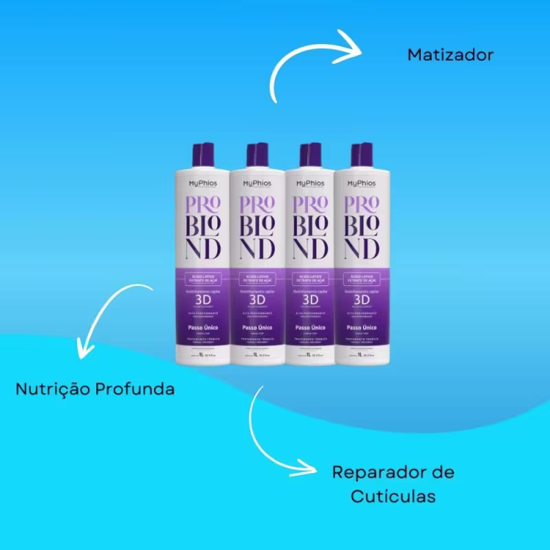 MyPhios ProBlond Kit 4 Realinhamento Capilar 1L