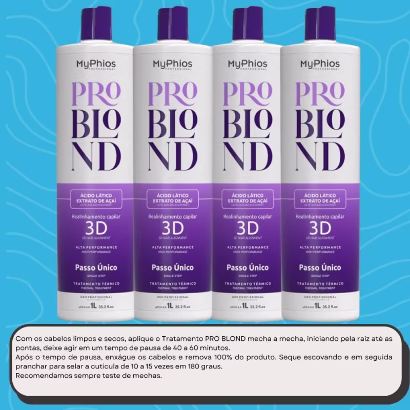 MyPhios ProBlond Kit 4 Realinhamento Capilar 1L