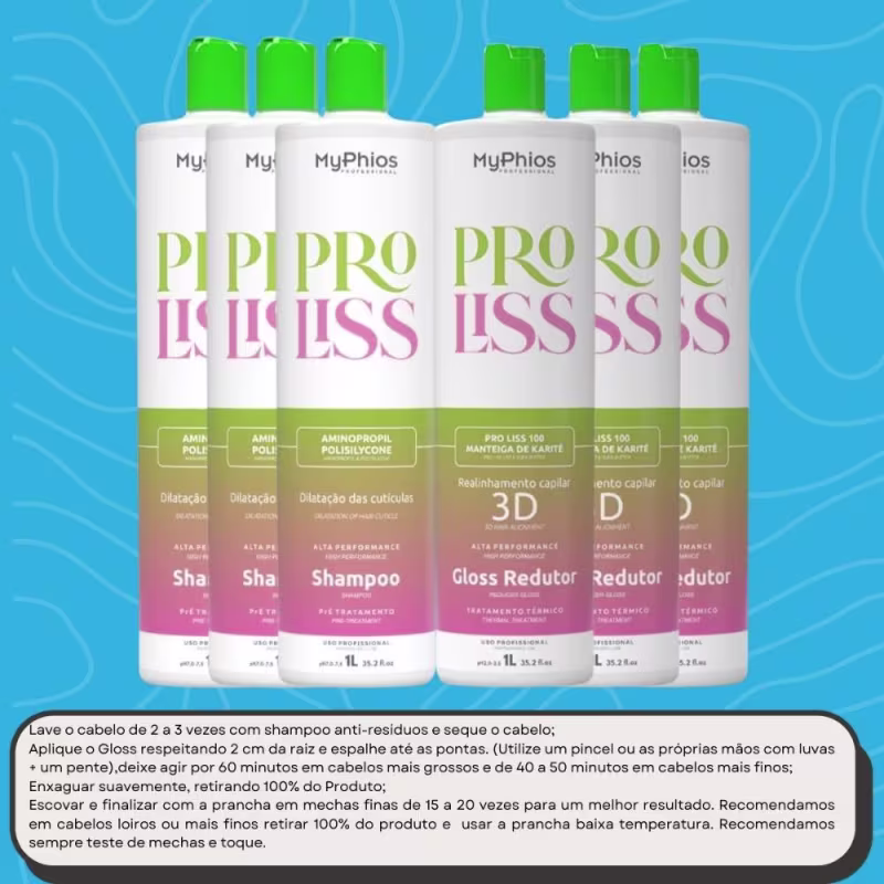 MyPhios ProLiss Kit 3 Realinhamento Capilar 1L