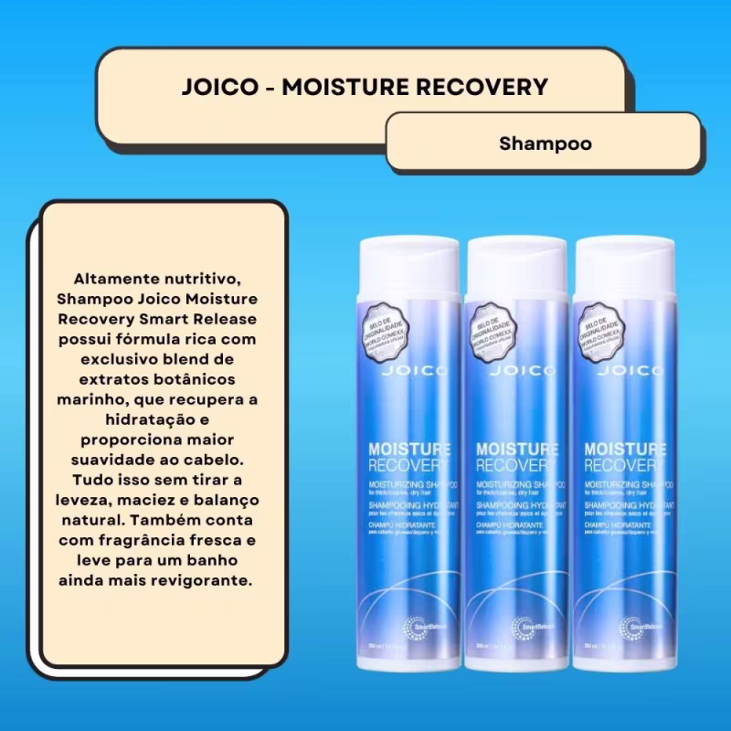 Joico Moisture Recovery Smart Release Kit 3 Shampoo 300ml