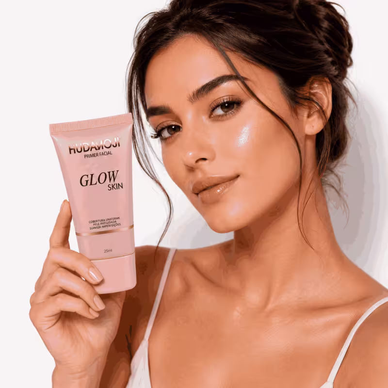 Primer Facial Glow Skin Hudamoji Efeito Iluminador