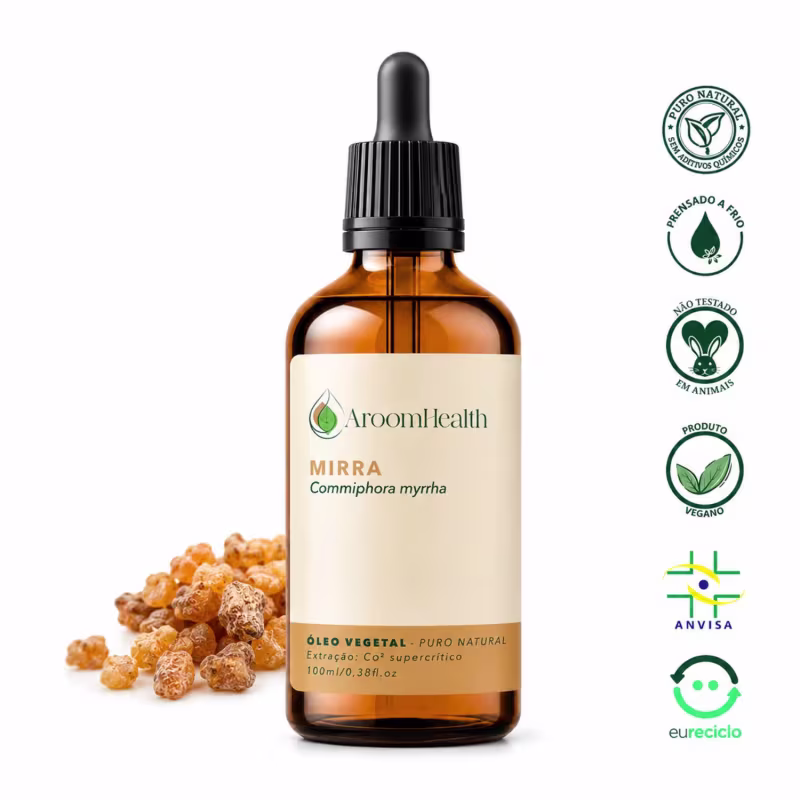 Óleo Vegetal Puro Natural de Mirra 100ml