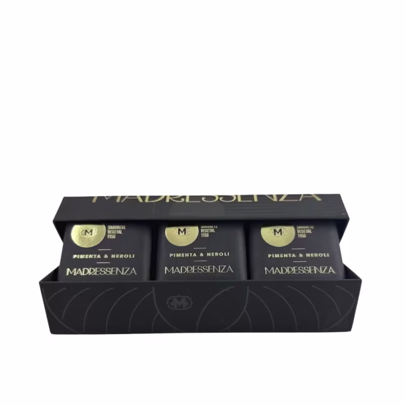 Madressenza Pimenta e Neroli Estojo de Sabonetes 3un