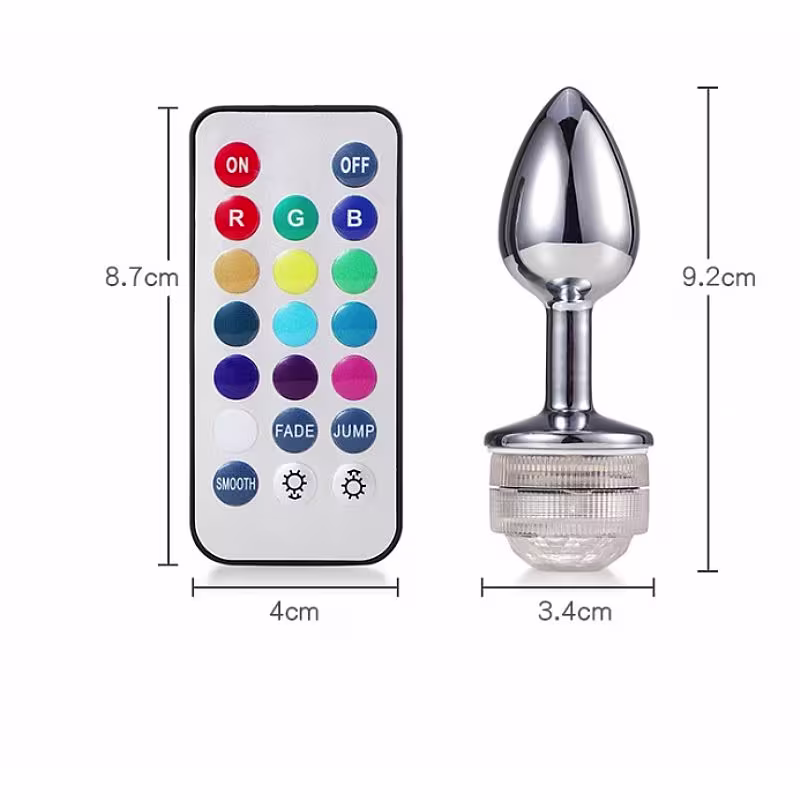 Plug Anal com Led Tamanho Pequeno 13 Cores