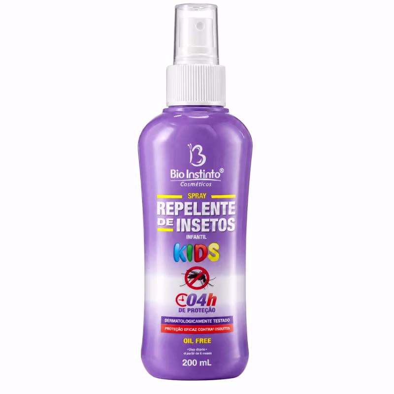 Spray Repelente de Insetos Infantil 4h de Proteção Bio Instinto  200ml