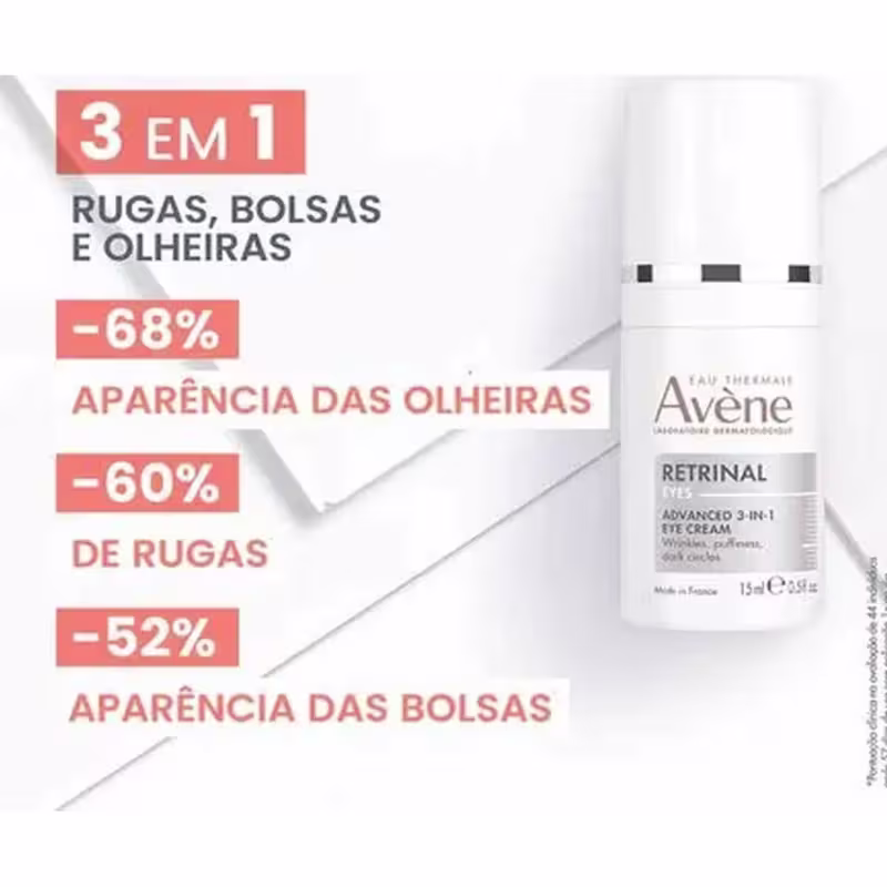 Avène Retrinal 0.1 Creme Facial 30ml + Olhos 15ml Intensivo
