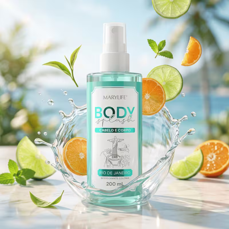 BODY SPLASH CABELO E CORPO  RIO DE JANEIRO  FEMININO 200ML MARY LIFE