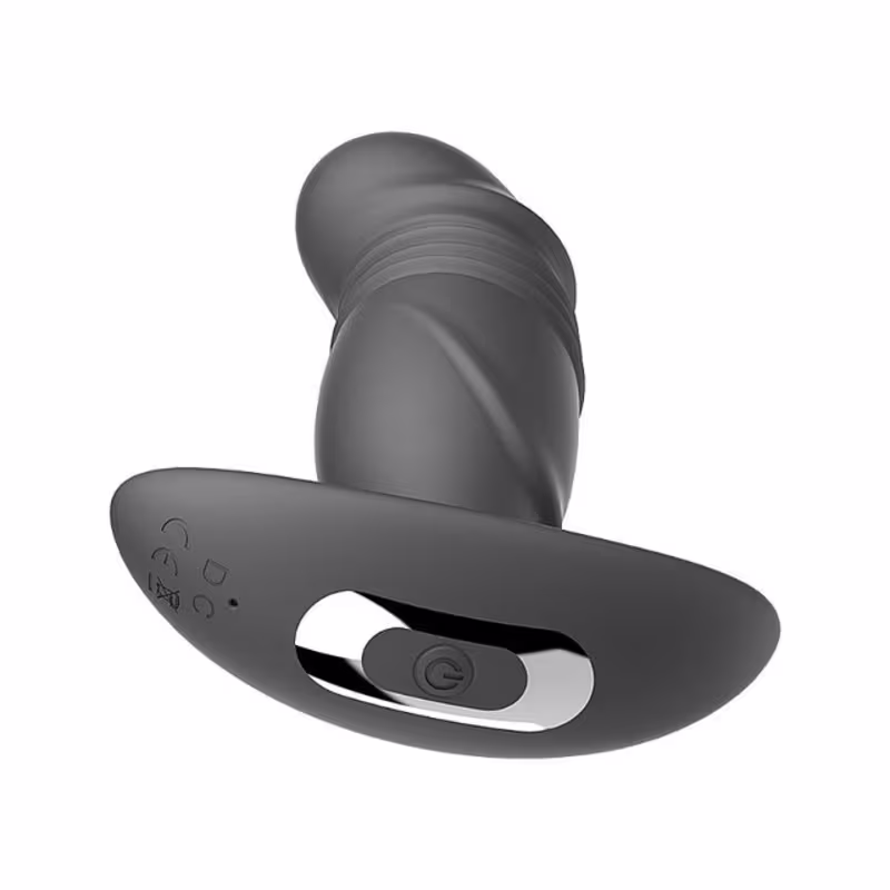 Massageador de Próstata Vai e Vem 10 Modos de Vibrações e 3 velocidades de Sobe e Desce Plug Anal Recarregável