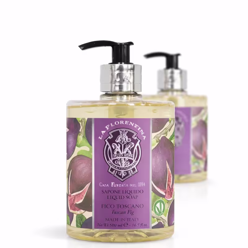 Sabonete Líquido La Florentina Fico Toscano 500ml Italiano Para Mãos e Corpo