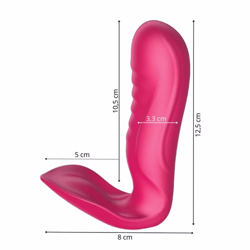 Vibrador Pulsador Estilo Vai e Vem Ponto G e Estimulo Clitóris com Controle Remoto