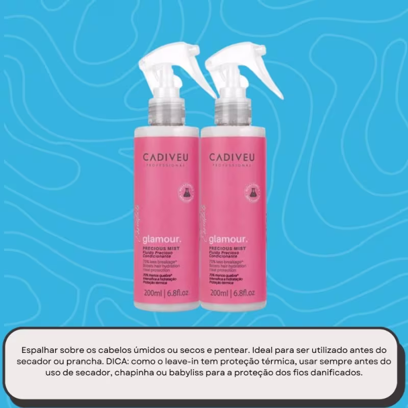 Cadiveu Profissonal Glamour Kit 2 Fluído Precioso 200ml