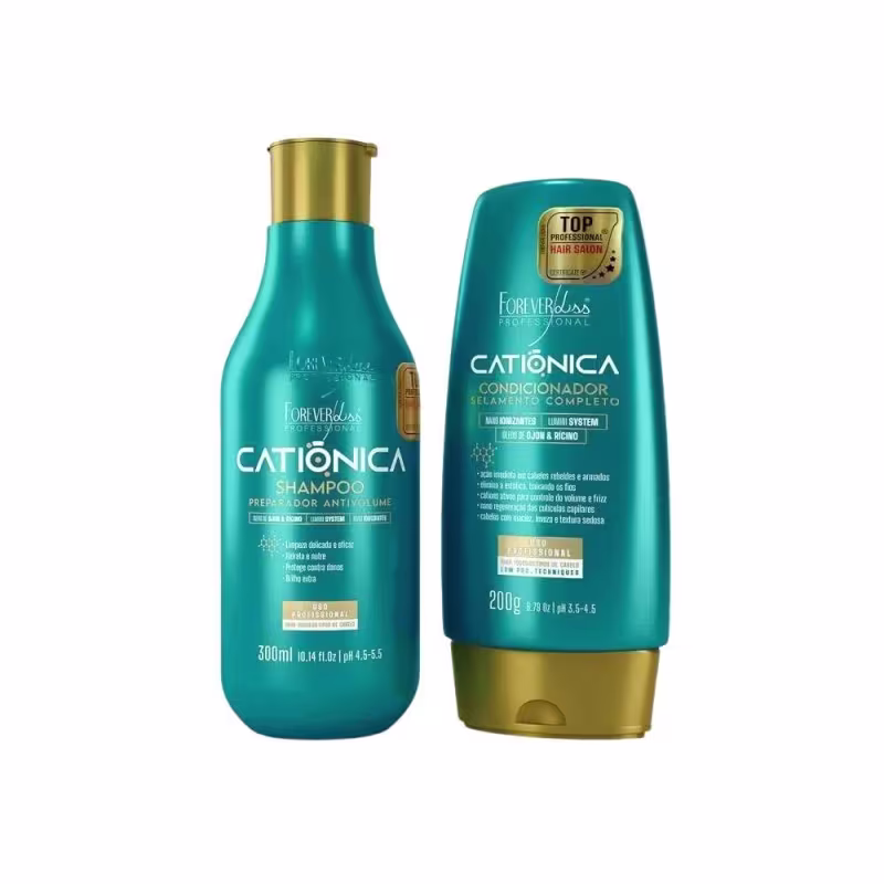 Forever Liss Catiônica Shampoo 300ml + Condicionador 200g