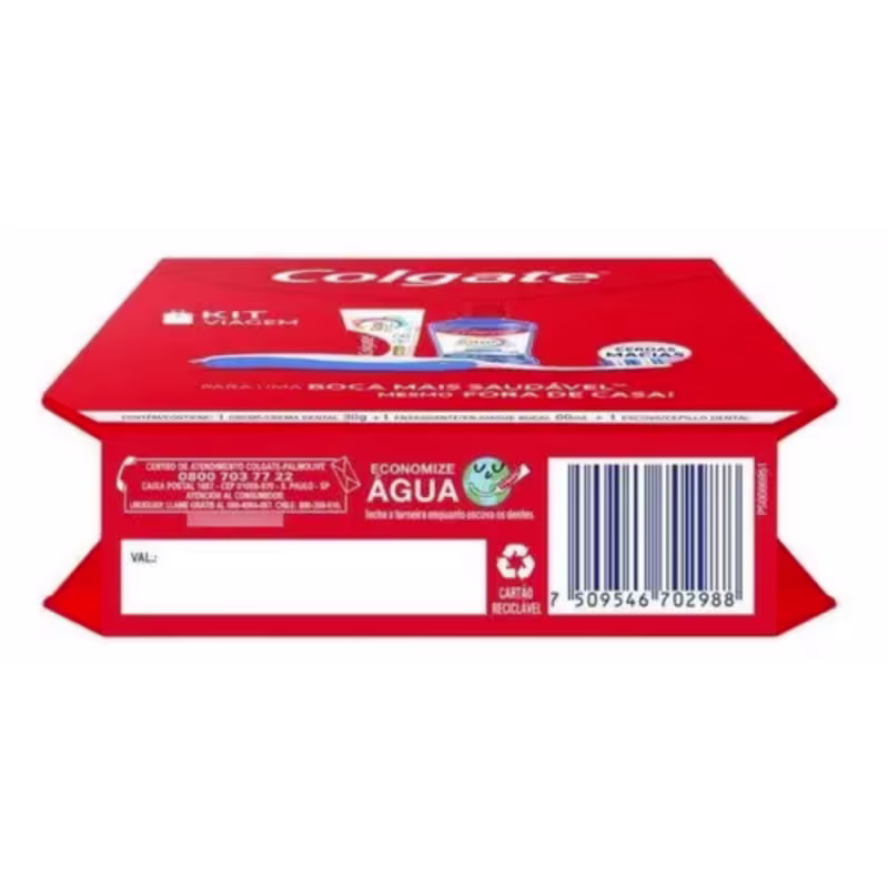 Kit Viagem Creme Dental 30g Enxaguante 60ml | Colgate