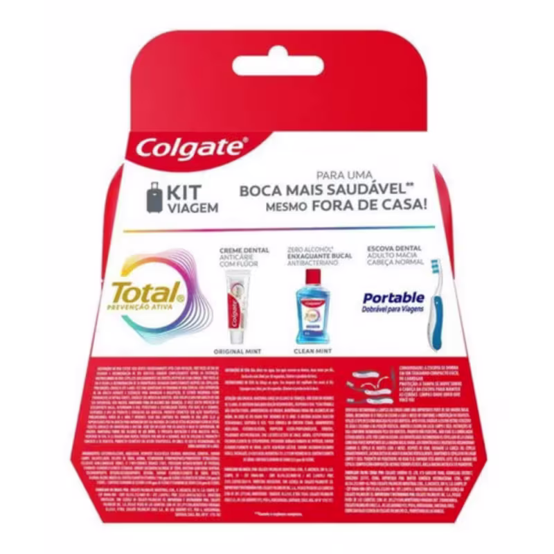 Kit Viagem Creme Dental 30g Enxaguante 60ml | Colgate