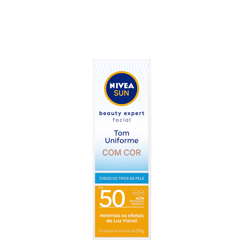NIVEA SUN Beauty Expert FPS 50 - Protetor Solar Facial com Cor 50g