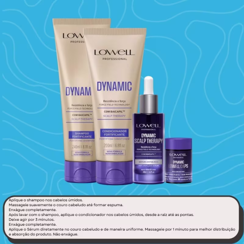 Lowell Dynamic Kit Fortificante (4 Produtos)