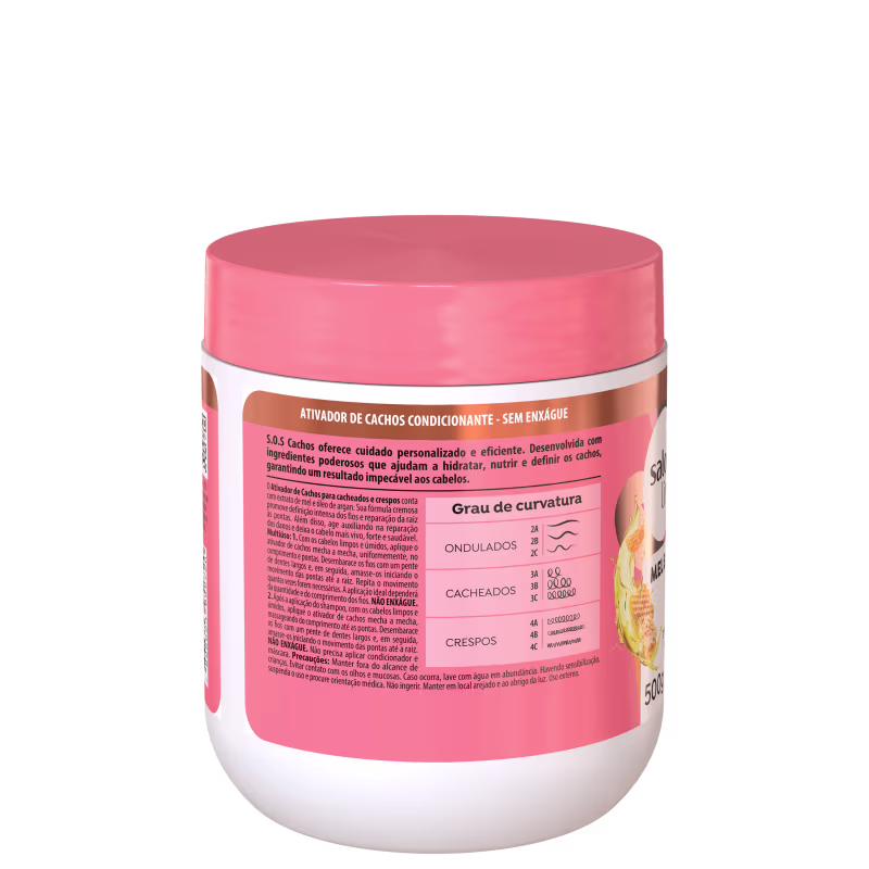 Salon Line S.O.S Cachos Mel Cachos Intensos - Ativador de Cachos 500g