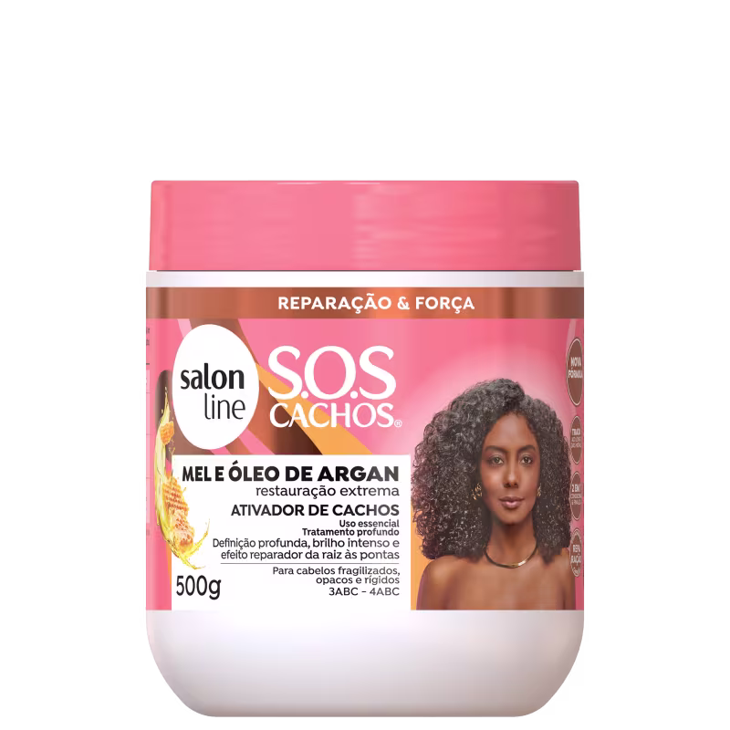 Salon Line S.O.S Cachos Mel Cachos Intensos - Ativador de Cachos 500g