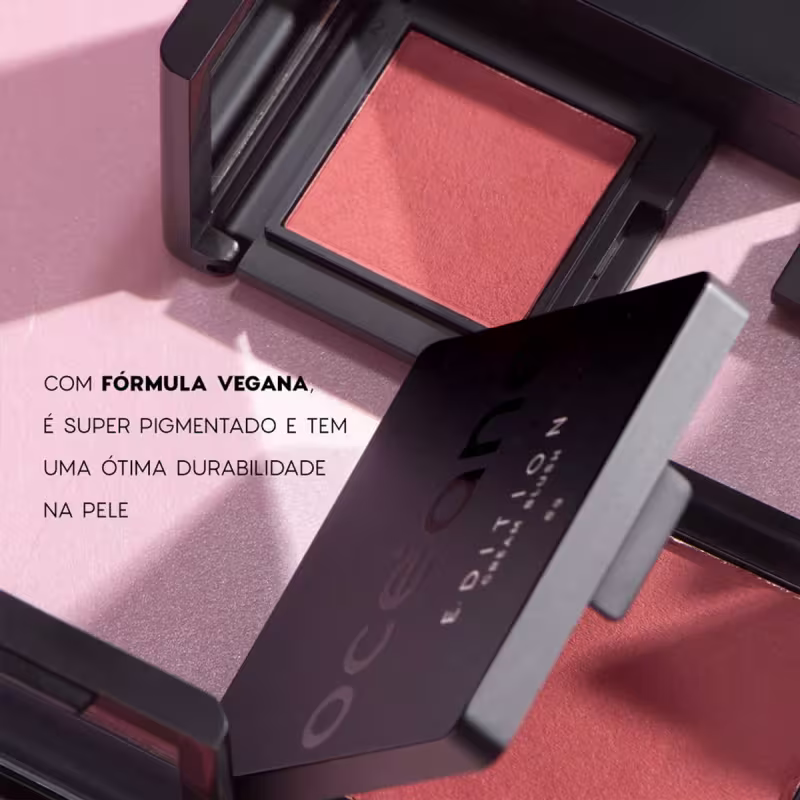 Kit Océane Edition Mini Lipstick Sienna Nude Blush Caramel Pó Translúcido e Contorno Stick Marrom Médio (4 produtos)