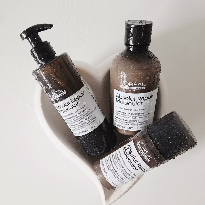 Kit L'Oréal Professionnel Absolut Repair Molecular Quinteto Total, 5 produtos.