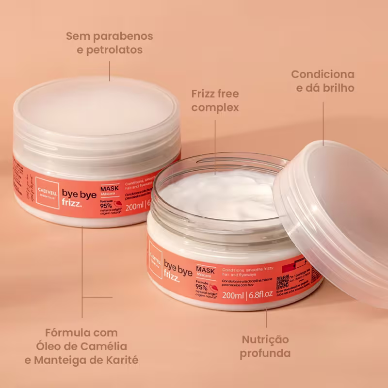 Kit Cadiveu Professional Bye Bye Frizz Home Care e Final Style Oil G (4 produtos)
