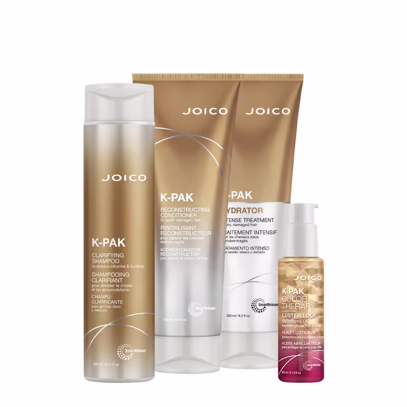 Kit Joico K-PAK Reconstructing Hydrator Quarteto, 4 produtos.