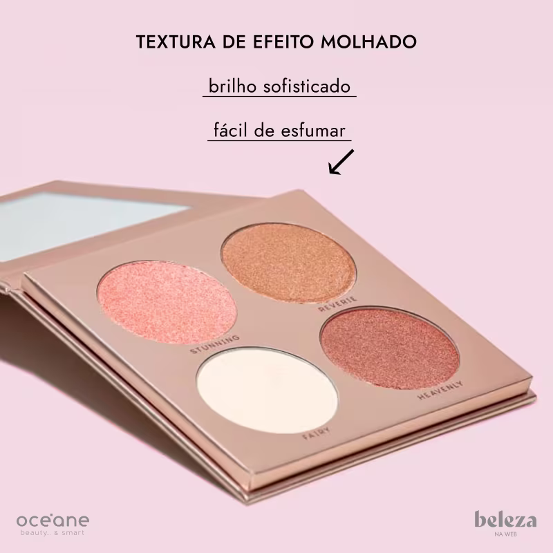 TEXTURA DE EFEITO MOLHADO
brilho sofisticado
fácil de esfumar