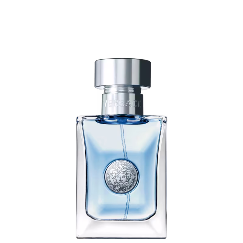 A imagem mostra o perfume importado masculino Pour Homme de Versace.