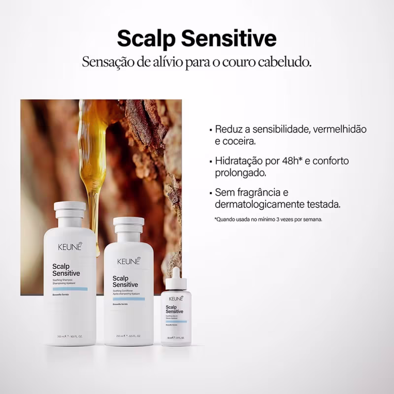 Kit Keune Scalp Sensitive - Alívio para Couro Cabeludo Sensível (2 produtos)