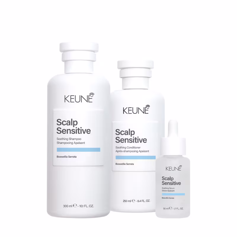 Kit Keune Scalp Sensitive - Cuidado Completo para Couro Cabeludo Sensível (3 produtos)