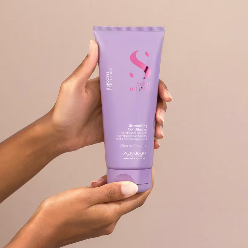 Kit Alfaparf Semi di Lino Smooth - Cabelos Alinhados e Sedosos  (2 produtos)