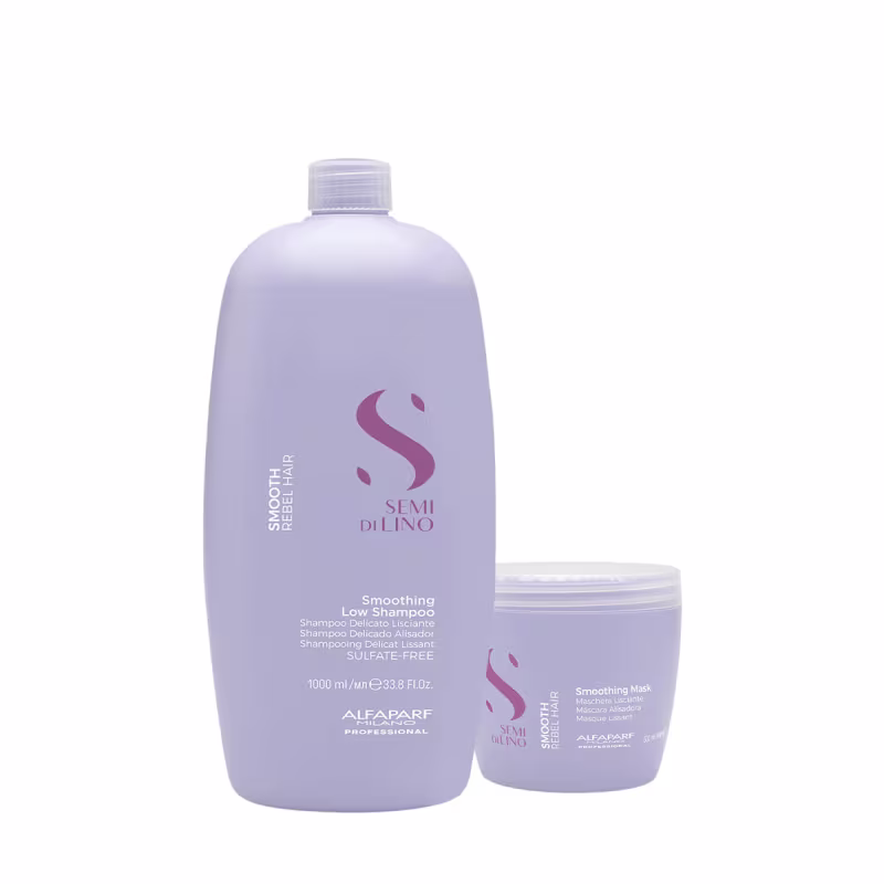 Kit Alfaparf Semi di Lino Smooth - Tratamento Intensivo Profissional (2 produtos)